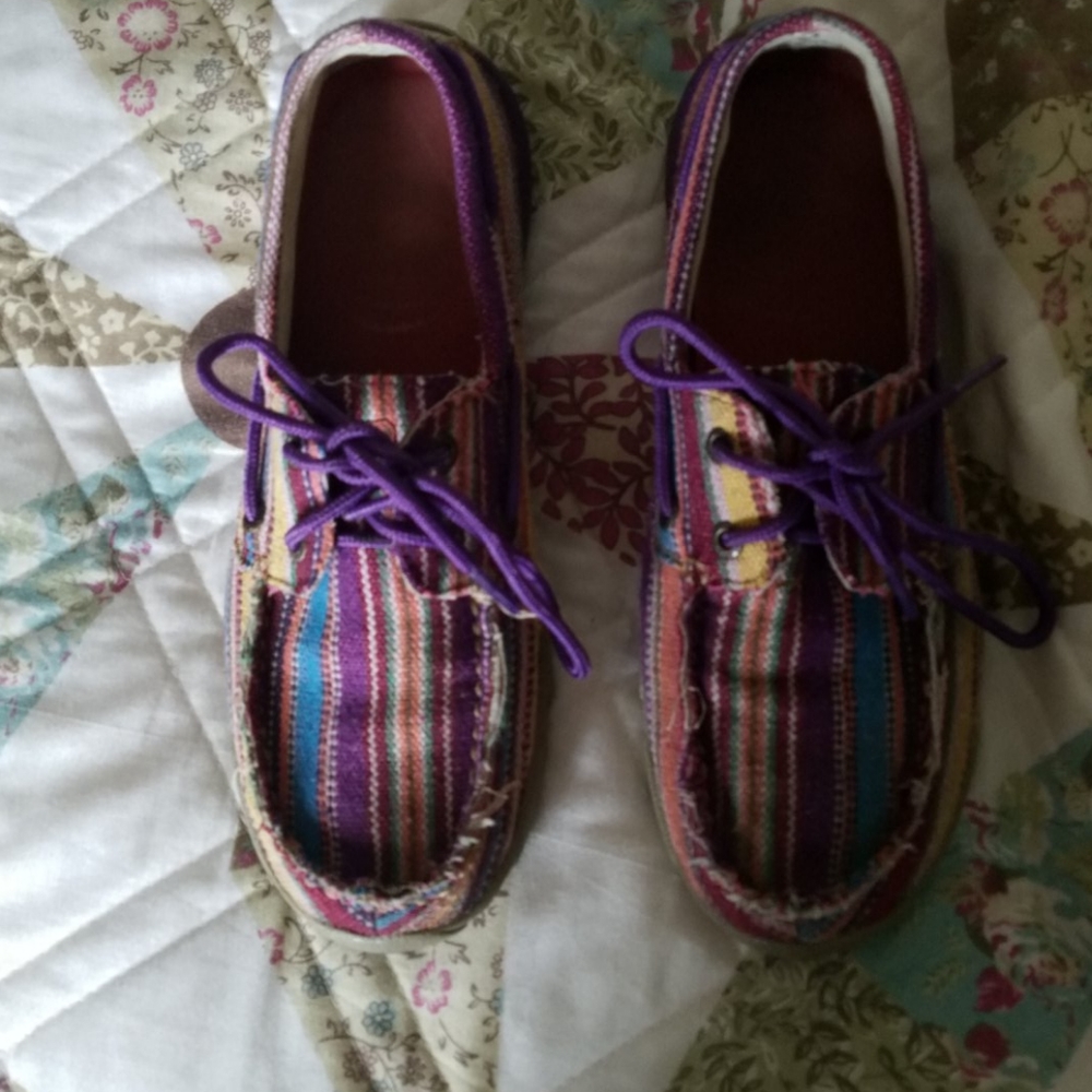 Serape driving moccassins